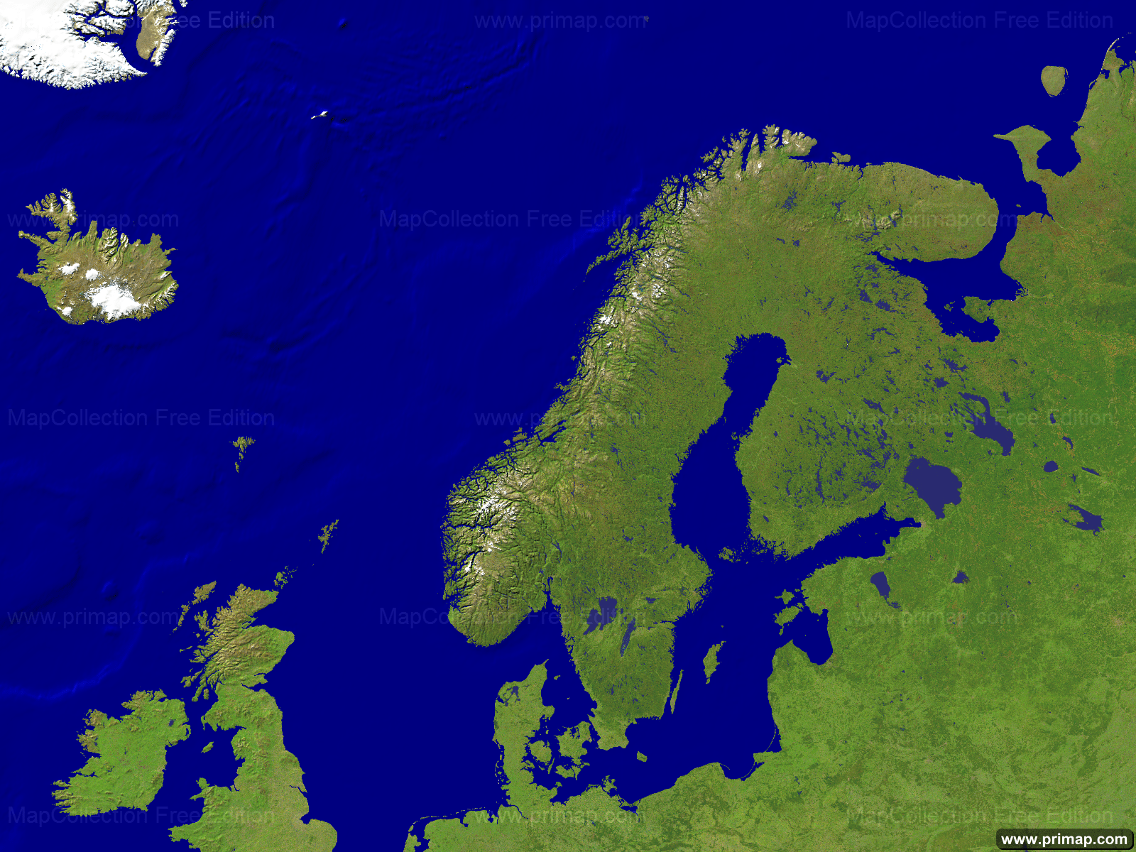 1600X1200 Map Of Europe primap Continental maps
